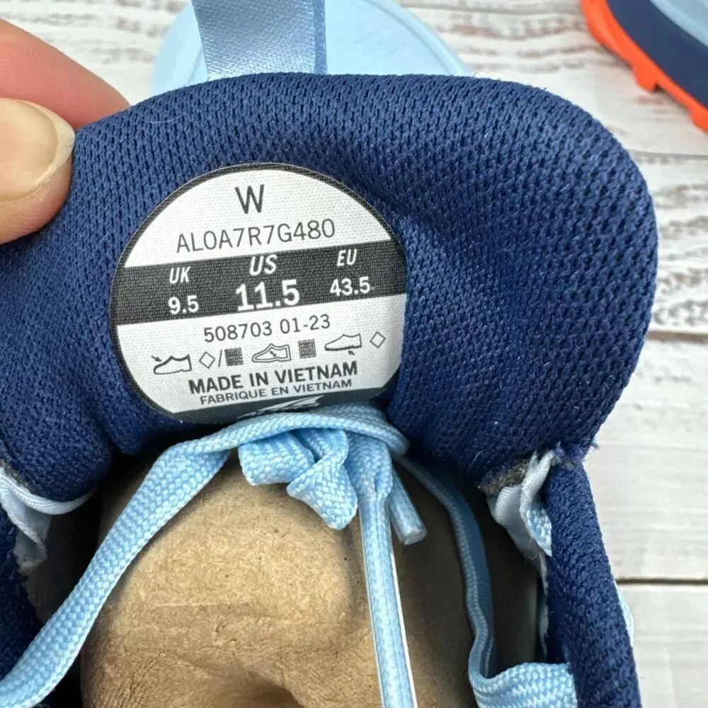 Altra Lone Peak 7 Womens US 11.5 Trail Running Shoes Blue Orange